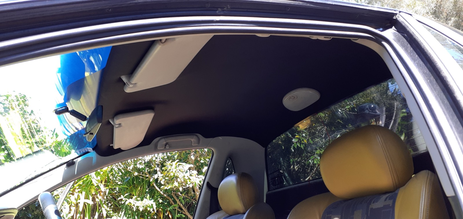 New roof lining fitted in a Toyota — Jay's Auto Trim, Auckland